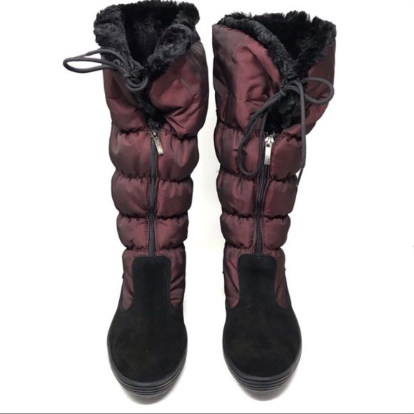 PAJAR Canada New MIA Fur Trim Wedge Front Zip Waterproof Winter Boot Women's 10 - Picture 5 of 17